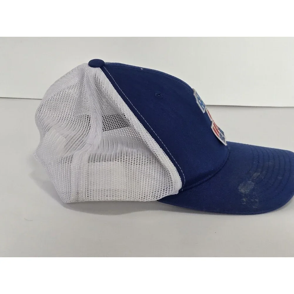 3 Doors Down Trucker Hat Snapback Cap Blue Mesh USA Patch Band Merch